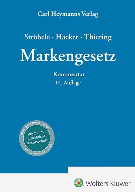 Franz Hacker: Markengesetz - Kommentar, Buch