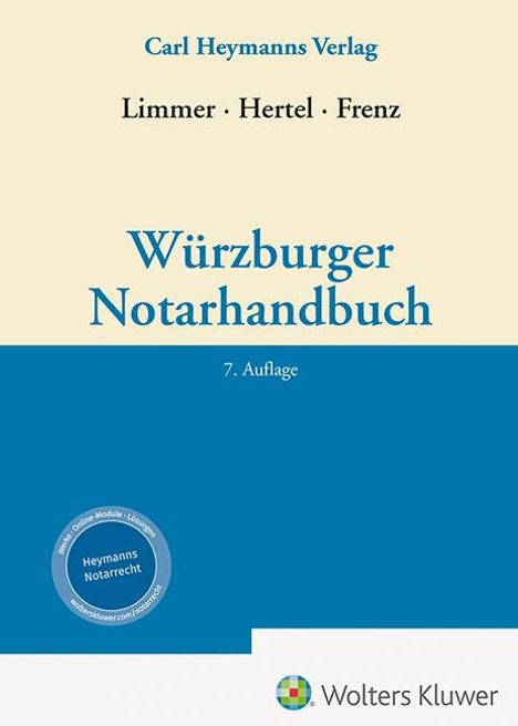 Würzburger Notarhandbuch, Buch