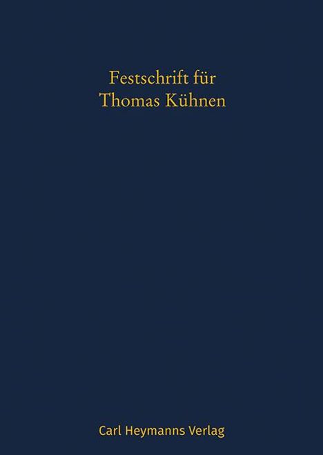 Festschrift für Thomas Kühnen, Buch