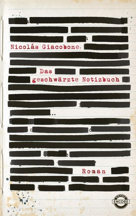 Nicolas Giacobone: Das geschwärzte Notizbuch, Buch