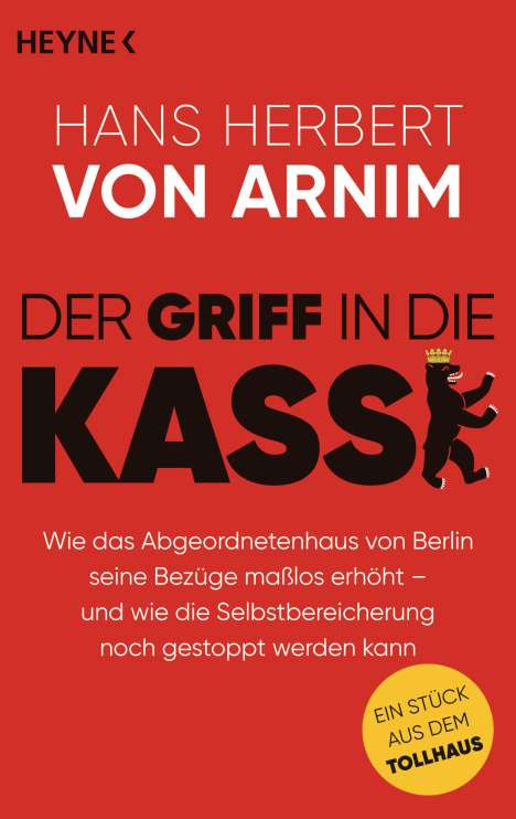 Hans Herbert von Arnim: Der Griff in die Kasse, Buch