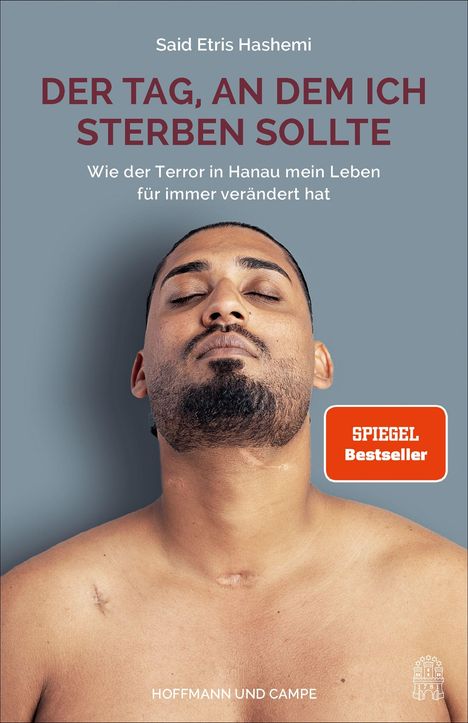 Der Titel des Buches lautet "Der Tag, an dem ich sterben sollte". Ein Mann mit geschlossenen Augen, entspanntes Gesicht.