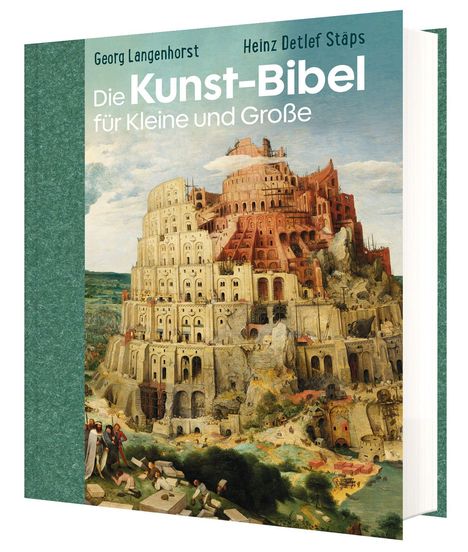 "Die Kunst-Bibel für Kleine und Große" von Georg Langenhorst und Heinz Detlef Stäps. Ein Turm in Landschaft.