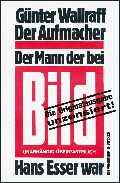 Günter Wallraff: Wallraff, G: Aufmacher, Buch