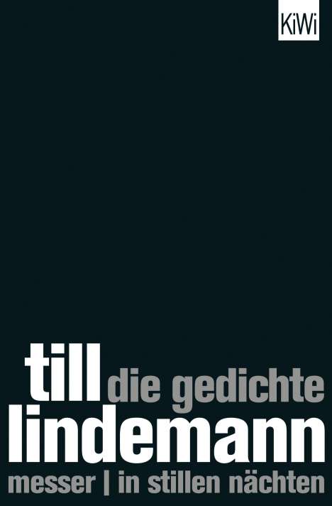 Till Lindemann: Die Gedichte, Buch