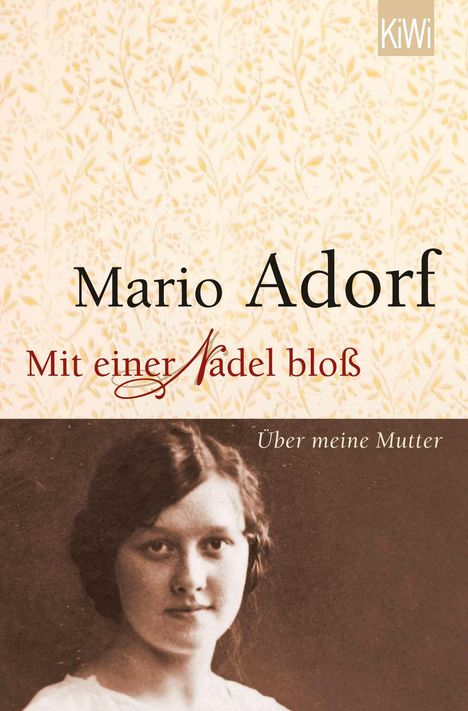 Mario Adorf: Mit einer Nadel bloß, Buch
