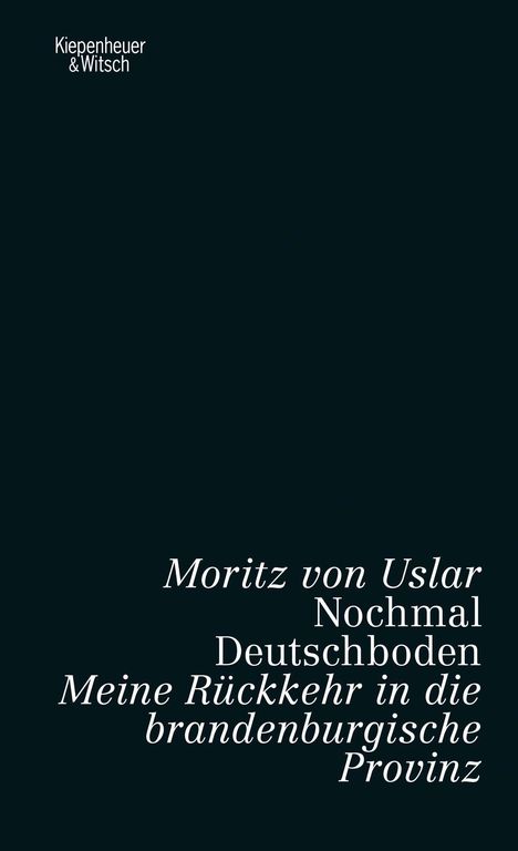 Moritz von Uslar: Nochmal Deutschboden, Buch