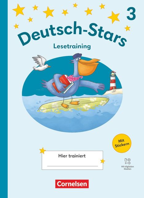 Deutsch-Stars 3. Schuljahr - Lesetraining Ausgabe 2025 - Übungsheft, Buch