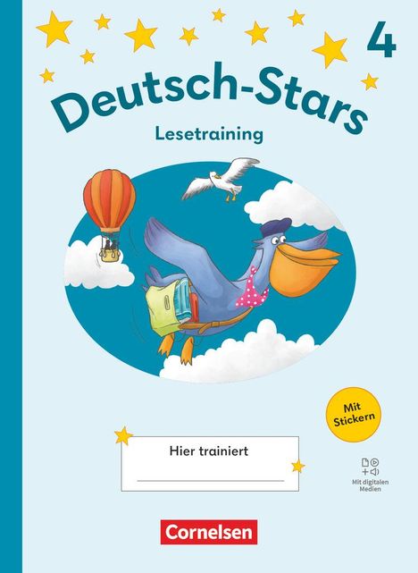 Deutsch-Stars 4. Schuljahr - Lesetraining Ausgabe 2025 - Übungsheft, Buch