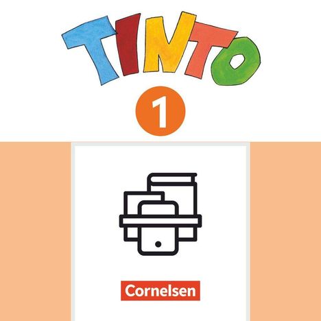 "TINTO", "1"; darunter das "Cornelsen"-Logo mit stilisierter Büroklammer und Büchern.