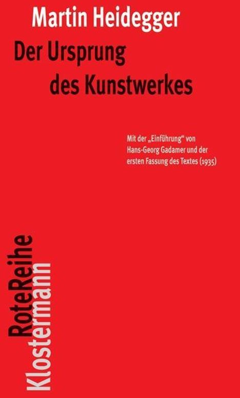 Martin Heidegger: Der Ursprung des Kunstwerkes, Buch