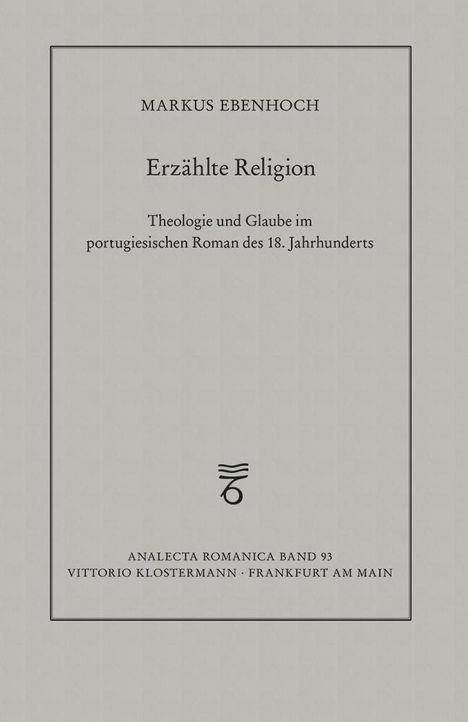 Markus Ebenhoch: Erzählte Religion, Buch
