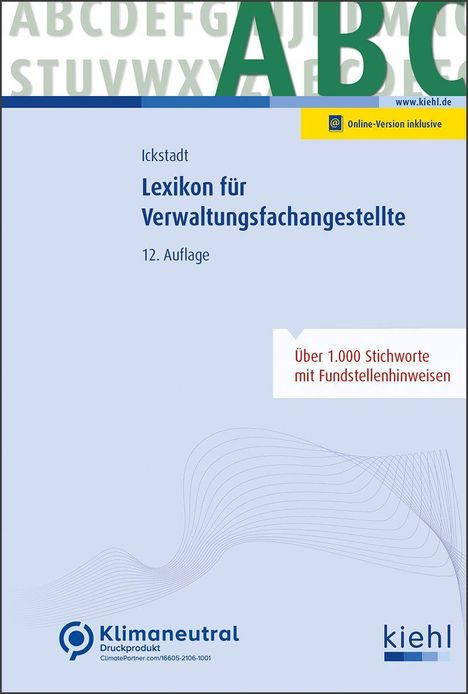 Ewald Ickstadt: Lexikon für Verwaltungsfachangestellte, 1 Buch und 1 Diverse