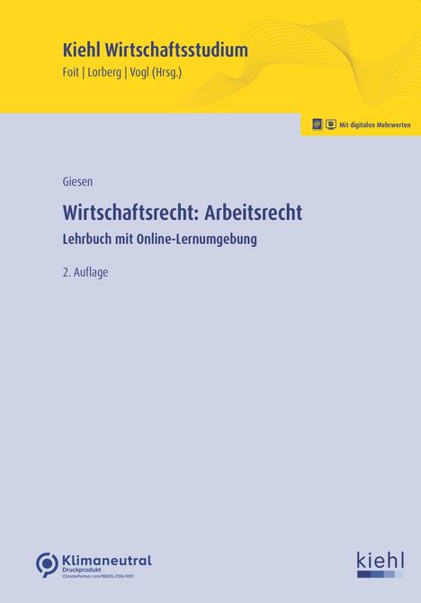 Tom Giesen: Wirtschaftsrecht: Arbeitsrecht, 1 Buch und 1 Diverse