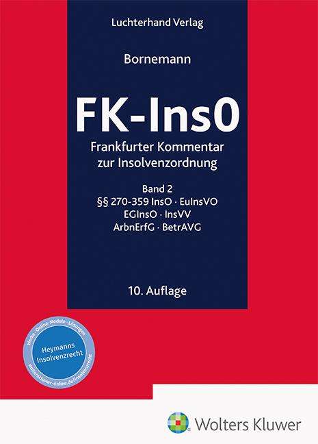 FK-InsO -Frankfurter Kommentar zur Insolvenzordnung Band 2, Buch