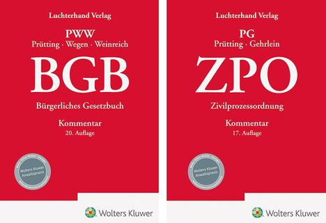 Bundle BGB Kommentar 20. Auflage und ZPO Kommentar 17. Auflage, Buch