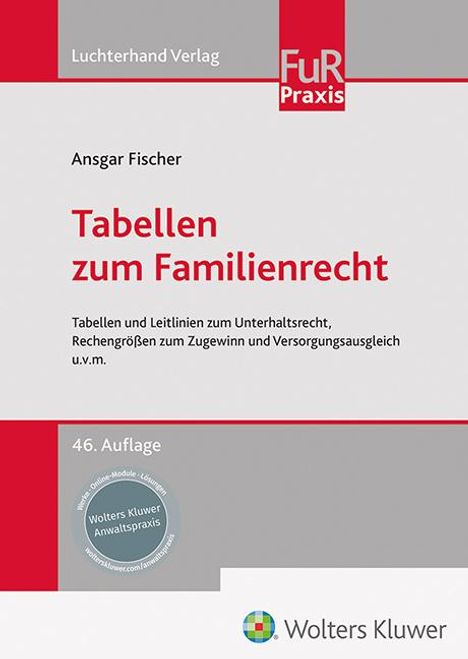 Tabellen zum Familienrecht, Buch