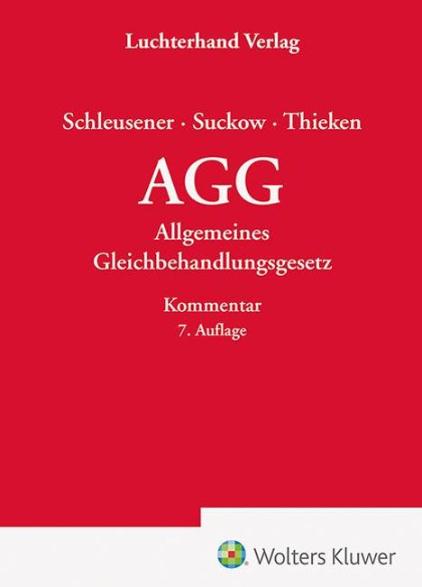 Aino Schleusener: AGG - Kommentar, Buch