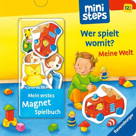 Sandra Grimm: Mein erstes Magnetbuch: Wer spielt womit? Meine Welt, Buch