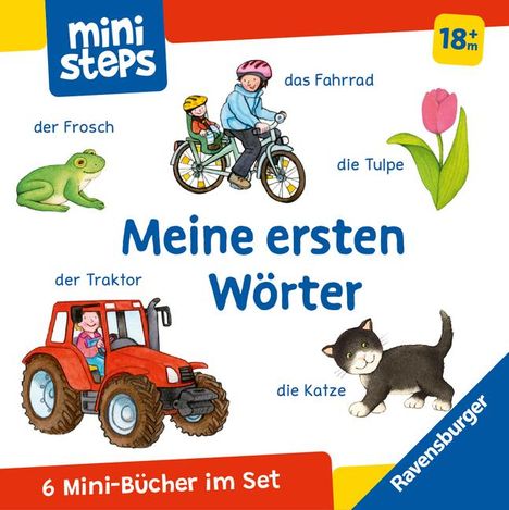 Ina Milk: ministeps: Mein erster Bücher-Würfel: Meine ersten Wörter (Bücher-Set), Buch