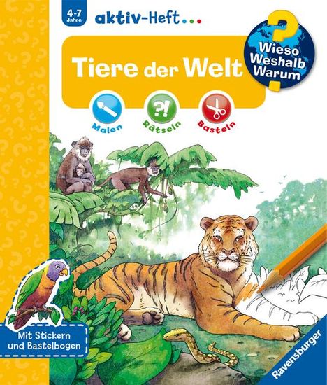 Wieso? Weshalb? Warum? aktiv-Heft: Tiere der Welt, Buch