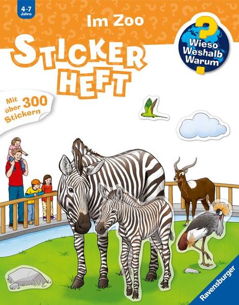 Wieso? Weshalb? Warum? Stickerheft: Im Zoo, Buch