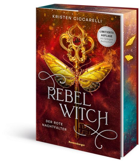 Kristen Ciccarelli: Rebel Witch. Der rote Nachtfalter, Band 2 (Knisternde New-Adult-Romantasy | Limitierte Auflage mit Farbschnitt), Buch