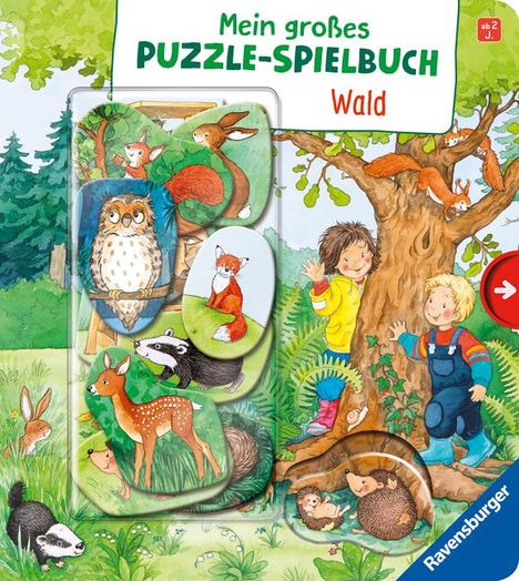 Mila Rulff: Mein großes Puzzle-Spielbuch: Wald, Buch