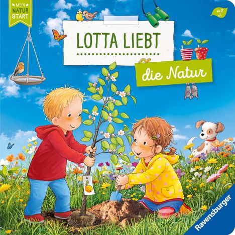 Sandra Grimm: Lotta liebt die Natur - Sach-Bilderbuch über Umweltschutz ab 2 Jahre, Kinderbuch ab 2 Jahre, erstes Sachwissen, Pappbilderbuch, Buch