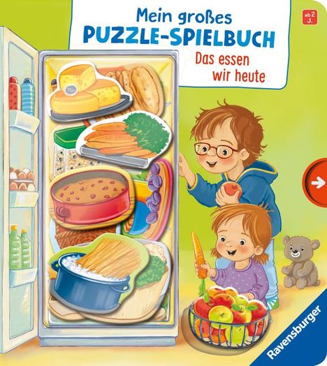 Mila Rulff: Mein großes Puzzle-Spielbuch: Das essen wir heute, Buch