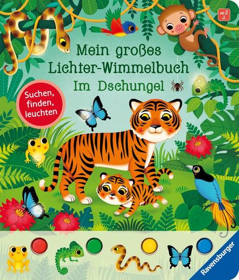 Sandra Grimm: Mein großes Lichter-Wimmelbuch - Im Dschungel, Buch