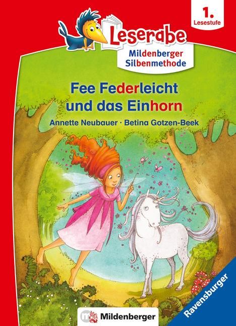 Annette Neubauer: Fee Federleicht und das Einhorn - Leserabe ab 1. Klasse - Erstlesebuch für Kinder ab 6 Jahren (mit Mildenberger Silbenmethode), Buch