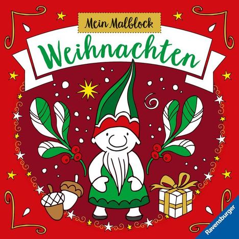 Mein Malblock Weihnachten, Buch