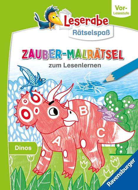 Melinda Ronto: Leserabe Rätselspaß Zauber-Malrätsel zum Lesenlernen: Dinos (Vor-Lesestufe), Buch