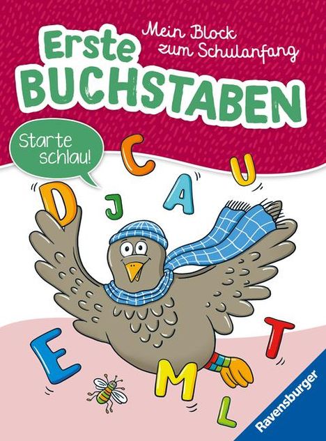 Ravensburger Mein Block zum Schulanfang: Erste Buchstaben - Rätselblock ab 6 Jahre - Buchstaben lernen, Buch