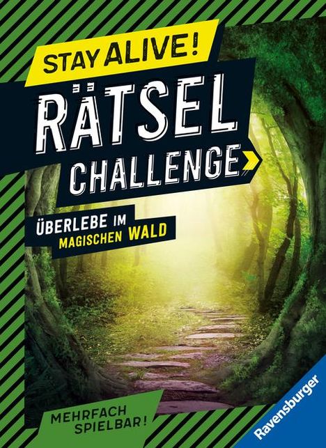 Rina Gregor: Stay alive! Rätsel-Challenge - Überlebe im magischen Wald, Buch