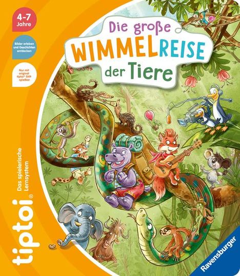 Anja Kiel: tiptoi® Die große Wimmelreise der Tiere, Buch