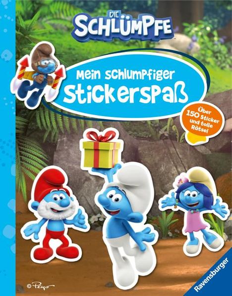 Stefanie Hahn: Die Schlümpfe: Mein schlumpfiger Stickerspaß, Buch