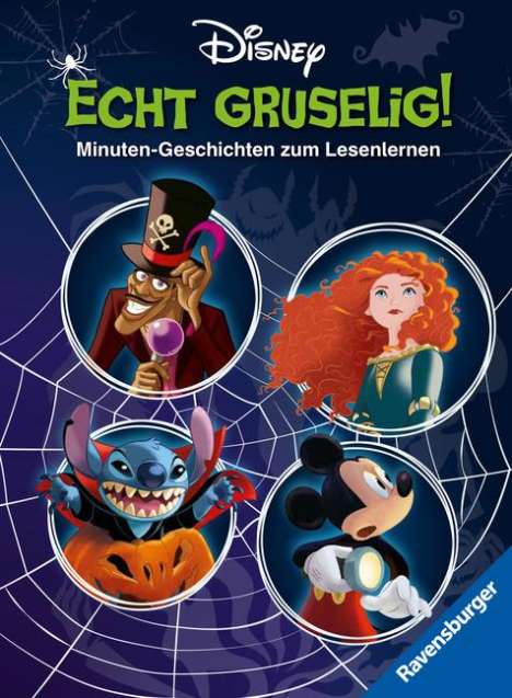 Annette Neubauer: Disney: Gruselige Minuten-Geschichten zum Lesenlernen - Erstlesebuch ab 7 Jahren - 2. Klasse, Buch