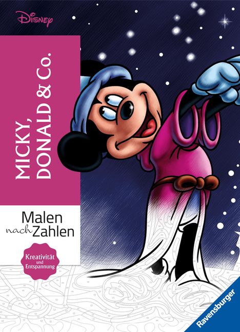 Malen nach Zahlen Disney: Micky, Donald &amp; Co. - Malbuch für Erwachsene, Buch