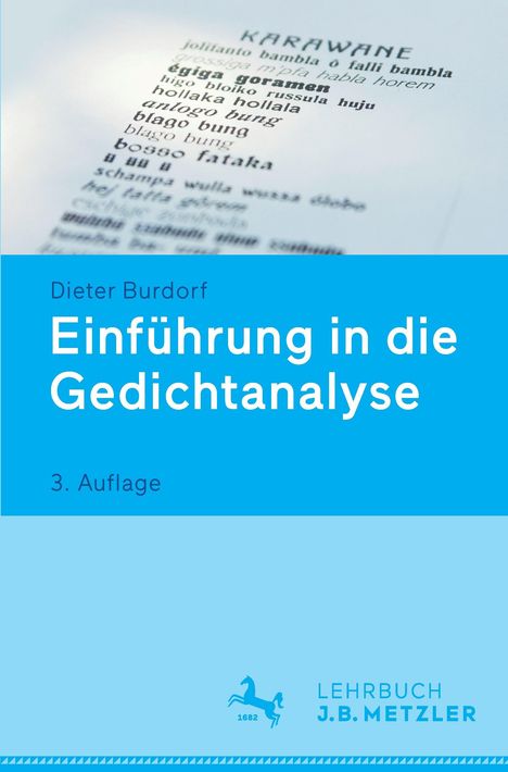 Dieter Burdorf: Einführung in die Gedichtanalyse, Buch