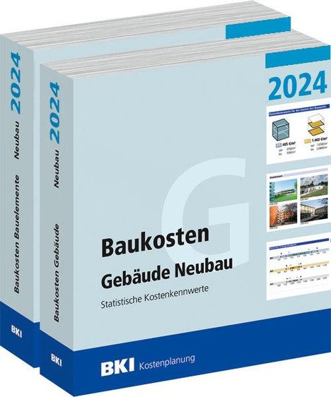 BKI Baukosten Gebäude + Bauelemente Neubau 2024 - Kombi Teil 1-2, Buch