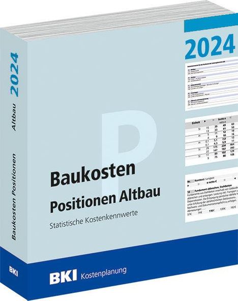 BKI Baukosten Positionen Altbau 2024, Buch