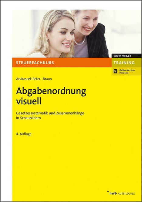 Ramona Andrascek-Peter: Abgabenordnung visuell, 1 Buch und 1 Diverse