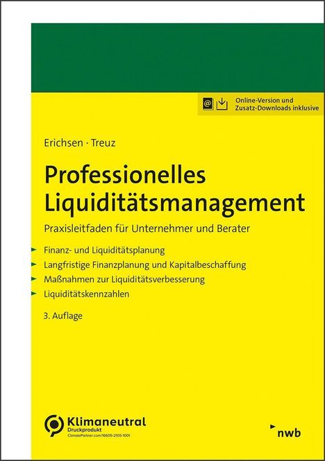 Jörgen Erichsen: Professionelles Liquiditätsmanagement, 1 Buch und 1 Diverse