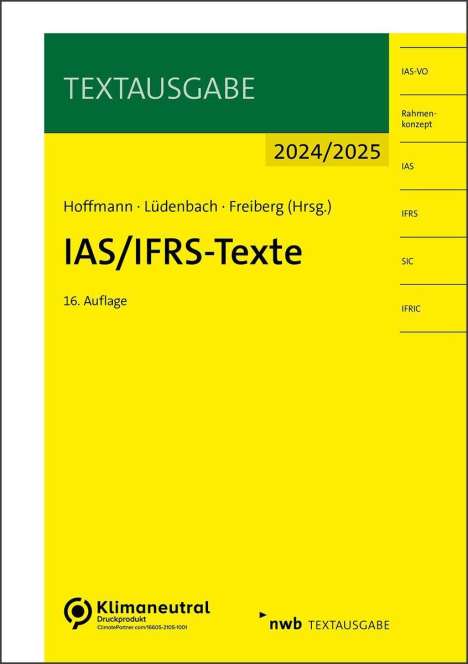 IAS/IFRS-Texte 2024/2025, 1 Buch und 1 Diverse