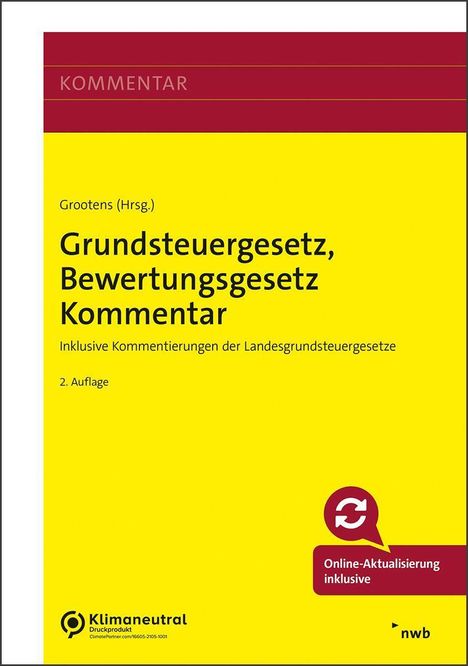 Erik Wredenhagen: Grundsteuergesetz, Bewertungsgesetz (Auszug) Kommentar, 1 Buch und 1 Diverse