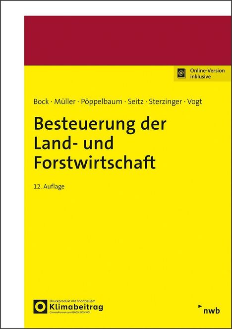 Torsten Bock: Besteuerung der Land- und Forstwirtschaft, 1 Buch und 1 Diverse