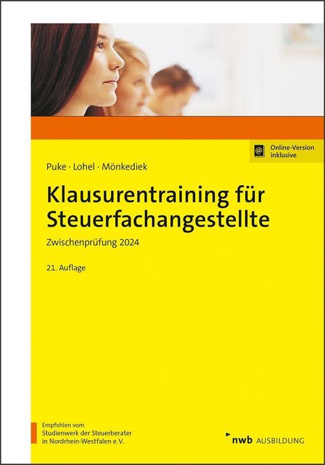 Michael Puke: Klausurentraining für Steuerfachangestellte, 1 Buch und 1 Diverse