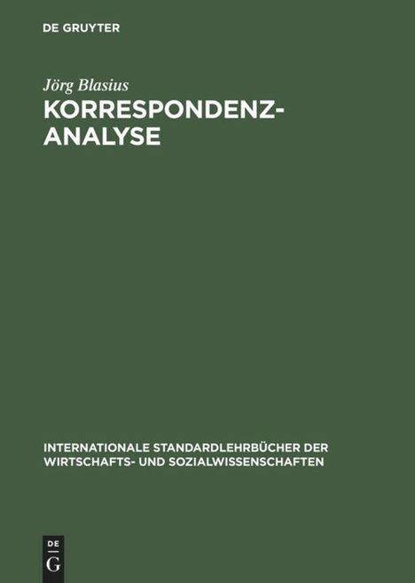 Jörg Blasius: Korrespondenzanalyse, Buch